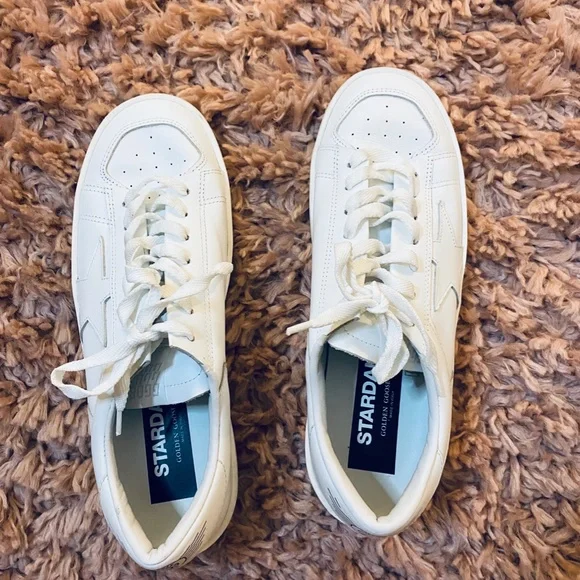 Golden Goose Men's White Low Top Sneakers Size 7 US